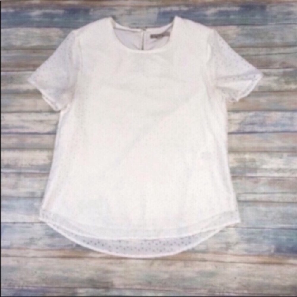 Banana Republic Laser Cut Triangle Blouse
